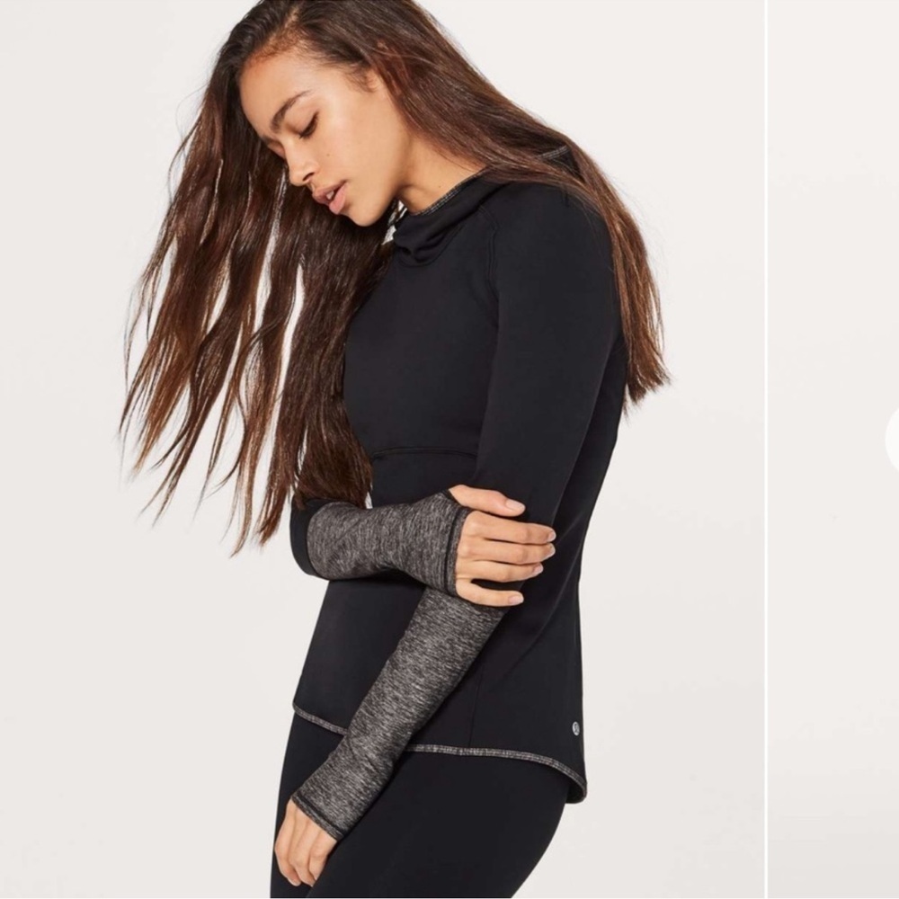 Lululemon Shape up Black Long Sleeve Pullover Women’s Sz 6 Athleisure - Picture 3 of 4
